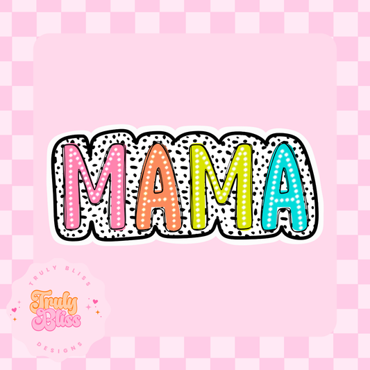 Bright MAMA Dalmatian Sticker