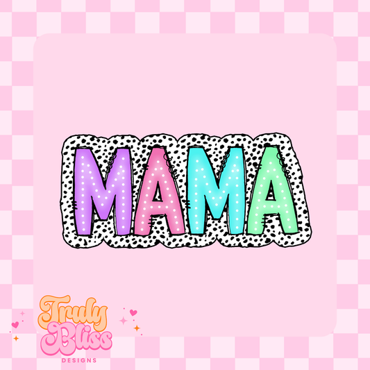 Pastel MAMA Dalmatian Sticker