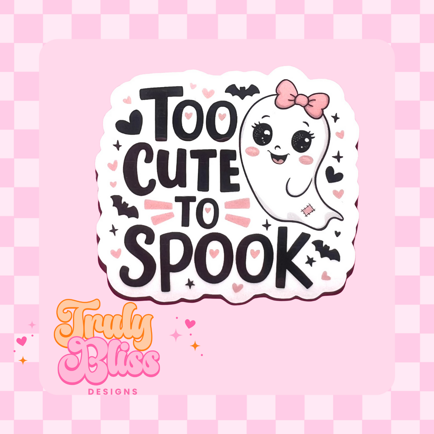 Too Cute To Spook Sticker